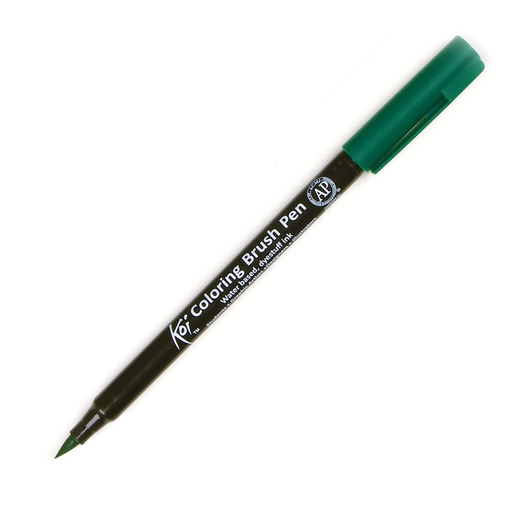 Sakura Koi Coloring Brush Pen - Green (Pack of 3) Sakura Koi Coloring Brush Pen - Green (Pack of 3)