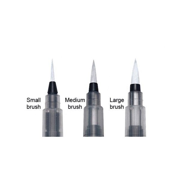 Sakura Koi Portable Water Brush (9 ml Barrel) - Large (Transparent White)