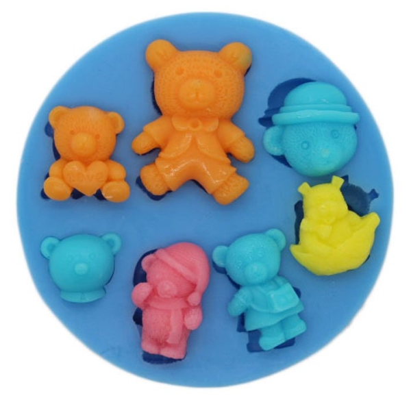 Teddy Bears Silicone Clay Mould