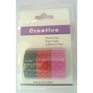 Creative Washi Tapes (Pack of 3 tapes) - Design 7