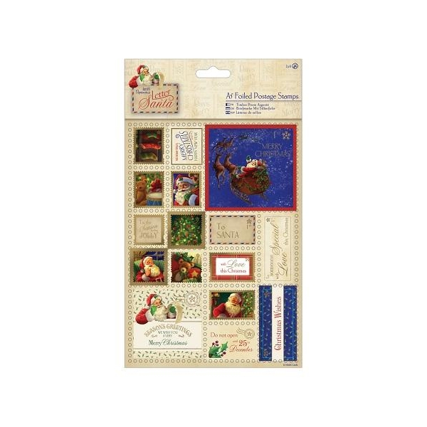 Paper Mania Die Cut Sentiment Stickers - Letter to Santa