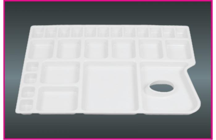 Khyati Colour Mixing Plate / Palette - Rectangular Large