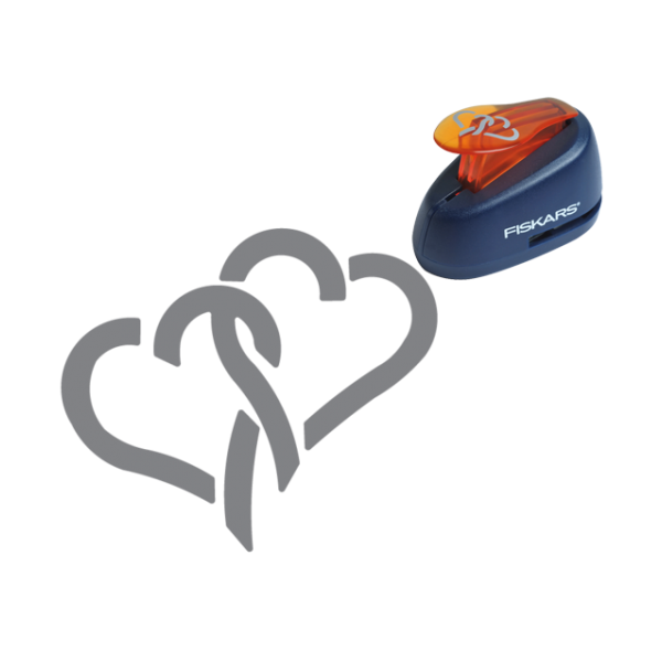 Fiskars Lever Punch Linked Hearts M (5471)