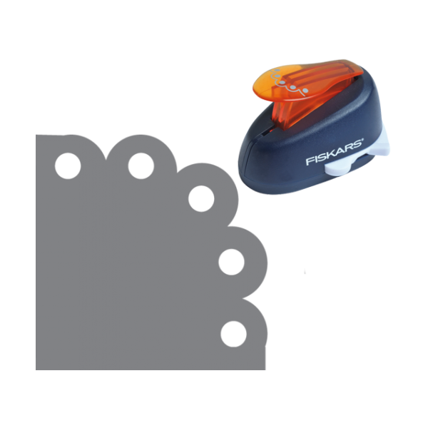 Fiskars Corner Lever punch Scallop M (5486)