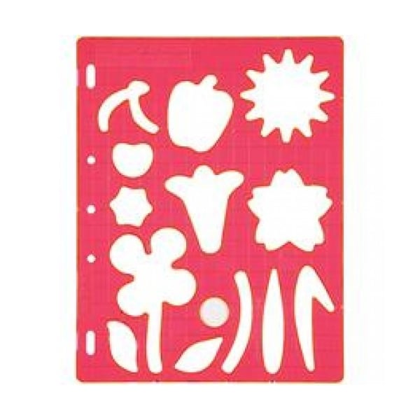 Fiskars Shape Template - Flowers and Fruits