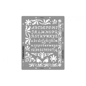 Fiskars ShapeBoss Stencil - Script Letters
