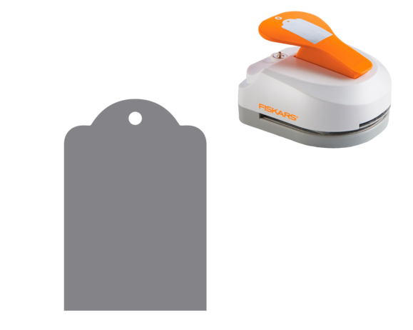 Fiskars Standard Tag Maker with Built-in Eyelet Setter (2" x 3")