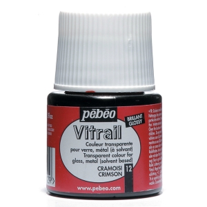 Pebeo Vitrail Satin Glass Color (45ml) - Crimson