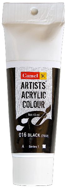 Camel Artist Acrylic Colour 40ml Tube - Black