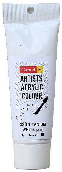 Camel Artist Acrylic Colour 40ml Tube - Titanium White