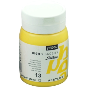 Pebeo Studio Acrylic HV 500ML - Light Azo Yellow
