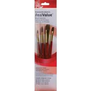 Princeton Real Value Natural - Camel Short Handle Brush Set (Set of 4 Brushes) - 2