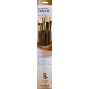 Princeton Real Value Natural - Sable Long Handle Brush Set (Set of 6 Brushes)