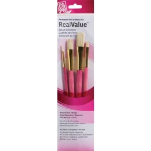 Princeton Real Value Natural - Bristle Short Handle Brush Set (Set of 4 Brushes) - 2