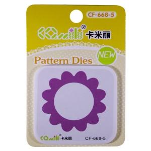 Patterned Dies (Medium) - Scalloped Circle border