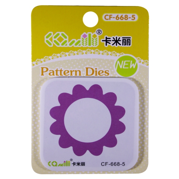 Patterned Dies (Medium) - Scalloped Circle border