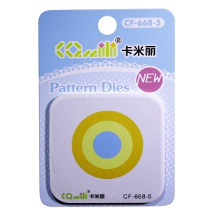 Patterned Dies (Medium) - Concentric Circles