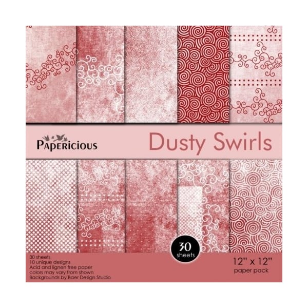 Papericious - Dusty Swirls (12 by 12 paper)
