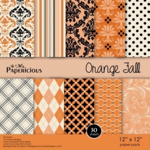 Papericious - Orange Fall (12 by 12 paper)