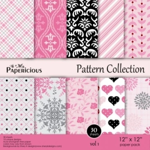 Papericious - Pattern Collection - Vol 1 (12 by 12 paper)