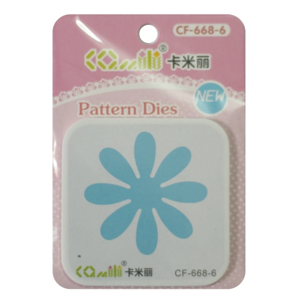 Patterned Dies (Large) - Flower Design 5