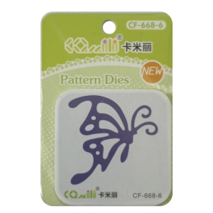 Patterned Dies (Large) - Butterfly Design 1