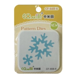 Patterned Dies (Large) - Snowflake and flower