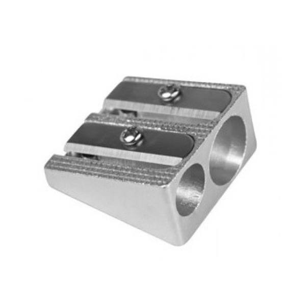 Milan Aluminium double use pencil sharpener