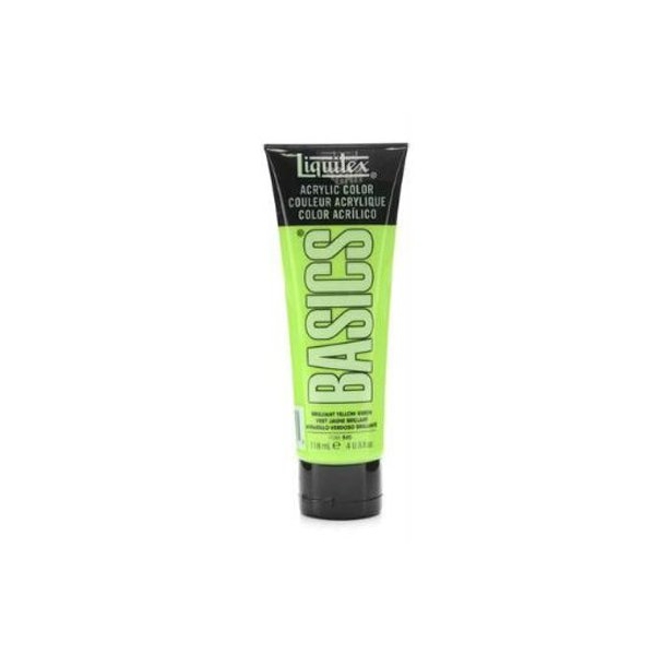 Liquitex Basics Acrylic Paint - Brilliant Yellow Green (118ML)