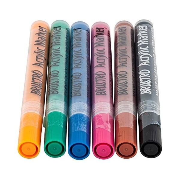 Brustro Acrylic Marker Set of 6 - Set B