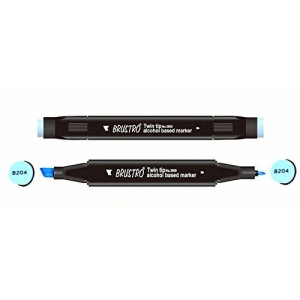 Brustro Twin Tip Alcohol Based Marker - Baby Blue