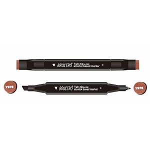 Brustro Twin Tip Alcohol Based Marker - Bitter Chocolate