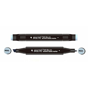 Brustro Twin Tip Alcohol Based Marker - Blue Grey 5