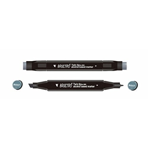 Brustro Twin Tip Alcohol Based Marker - Blue Grey 7