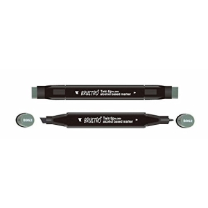 Brustro Twin Tip Alcohol Based Marker - Chromium Oxide Green