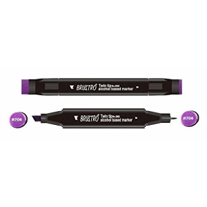 Brustro Twin Tip Alcohol Based Marker - Deep Violet