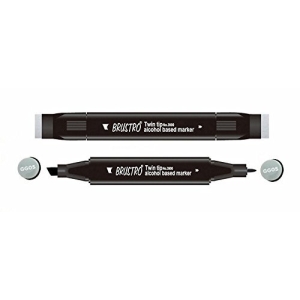 Brustro Twin Tip Alcohol Based Marker - Green Grey 5