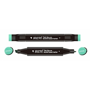 Brustro Twin Tip Alcohol Based Marker - Light Clear Blue