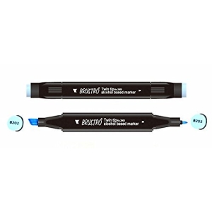 Brustro Twin Tip Alcohol Based Marker - Pastel Blue