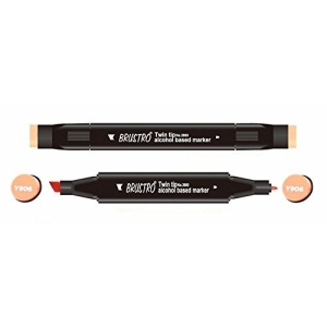 Brustro Twin Tip Alcohol Based Marker - Rouge Orange