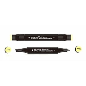 Brustro Twin Tip Alcohol Based Marker - Walnut