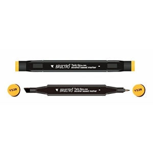 Brustro Twin Tip Alcohol Based Marker - Yellow Ochre