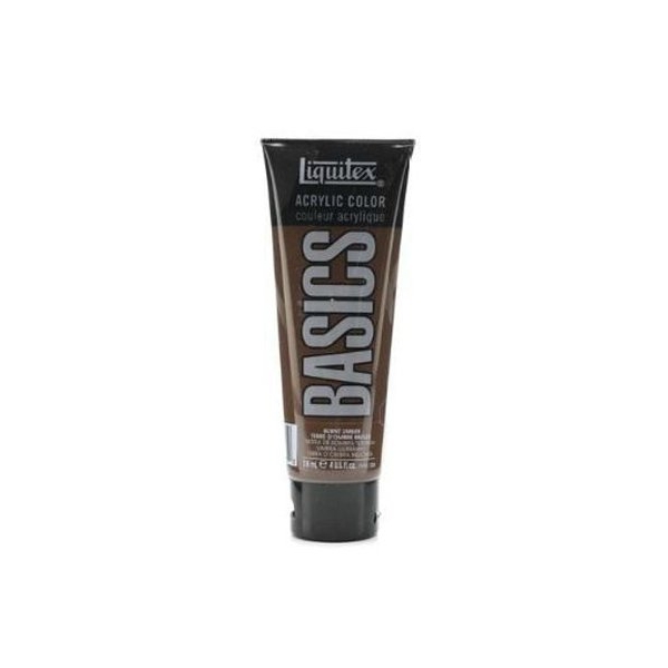 Liquitex Basics Acrylic Paint - Burnt Umber (118ML)