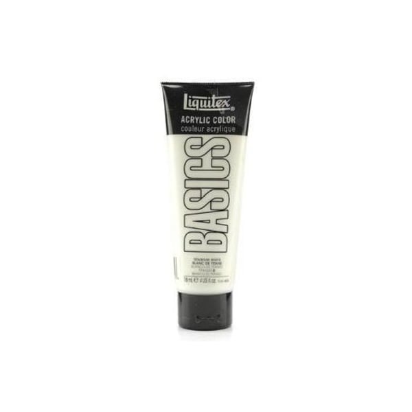 Liquitex Basics Acrylic Paint - Titanium White (118ML)
