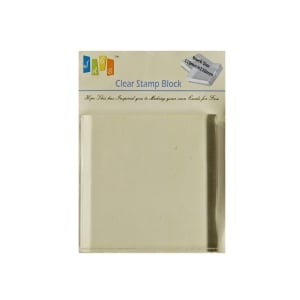 Clear Acrylic Block (110mm by 110 mm)