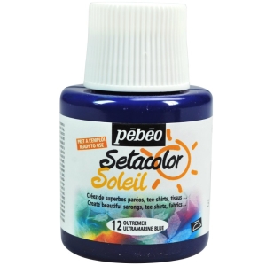 Pebeo Setacolor Soleil 110ml - Ultramarine Blue