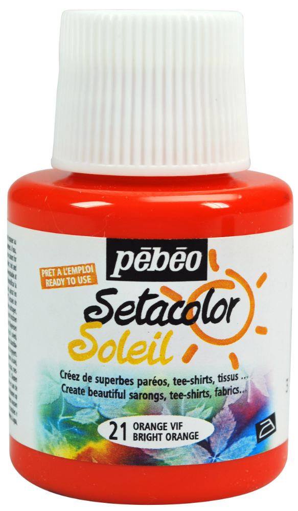 Pebeo Setacolor Soleil 110ml - Bright Orange