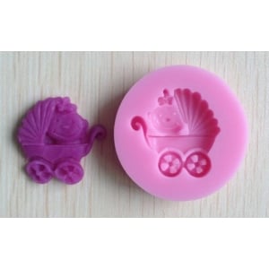 Baby Carriage Silicone Clay Mould