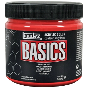 Liquitex Basics Acrylic Paint - Primary Red (946ML)