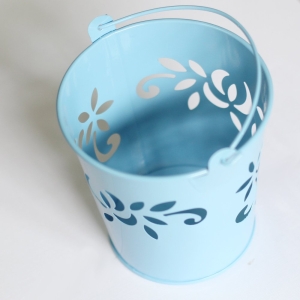 Mini Carved Bucket (4 by 3 inch) - Baby Blue